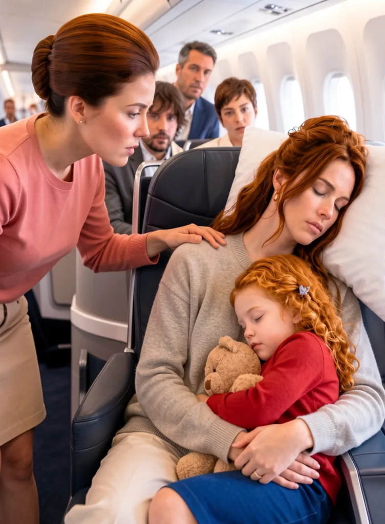 Mama singură în avion urgent